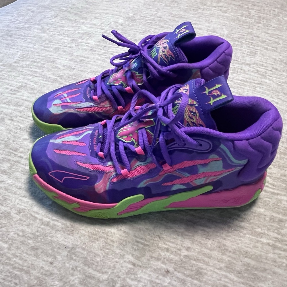 Puma MB.03 Lamelo Ball Toxic Basketball Shoes Sneakers‎ 378916-01 Men's Size 8.5